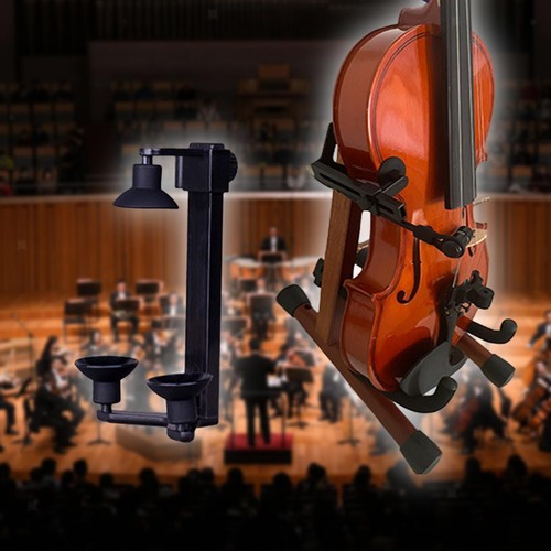 Microphone clamp for violin - for,