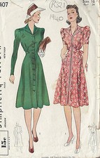 1940 Vintage Sewing Pattern