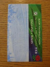 24/02/1998 Rugby Union Ticket