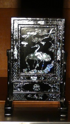Antique chinese lac burgaute - antique,