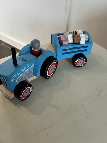 Indigo jamm wooden tractor - tractor, tim