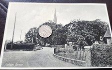 Aldham Corner  Colchester, near Marks Tey, old car, Essex by RAP Co. Postcard 