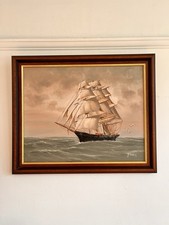 Oil Painting Sailing Ship