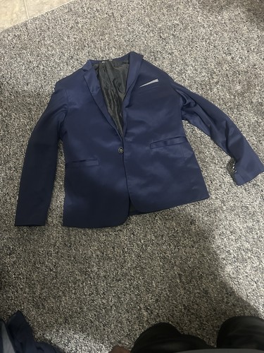 Men navy blue suit piece - navy,
