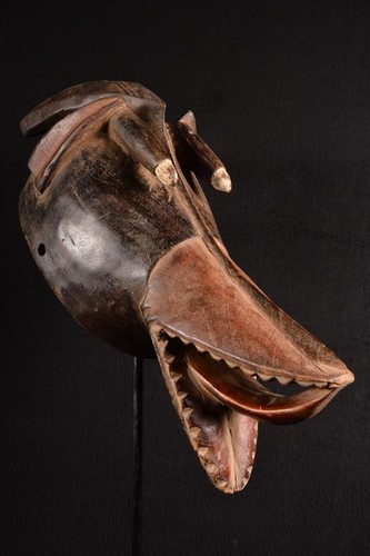 African old mambila helmet - old,