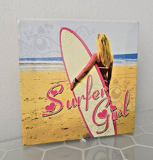 mini canvas surfer girl 5 x 5 inch