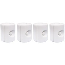 Set of 4 White Plastic Gazebo