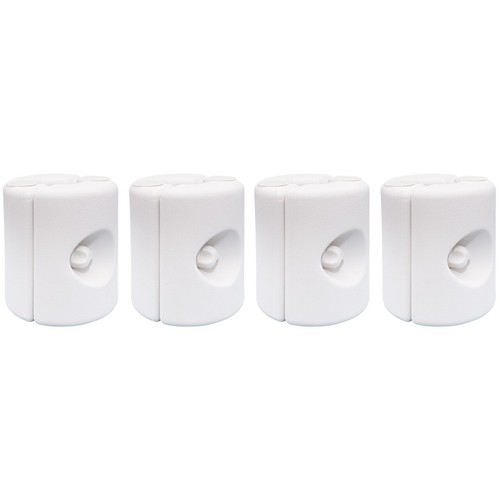 Set white plastic - set, 4