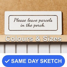 Please leave parcels in porch