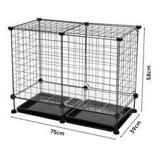 Wire Dog Cage Puppy Cat Pet Crate Carrier Small Medium Large Metal Cage Training