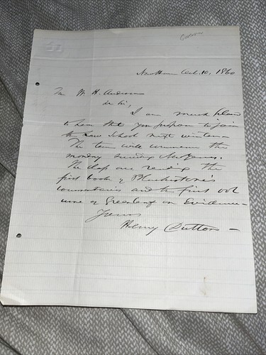 Signed 1860 former - 1860,