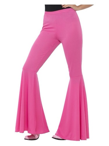 Pink flared trousers ladies - flared,