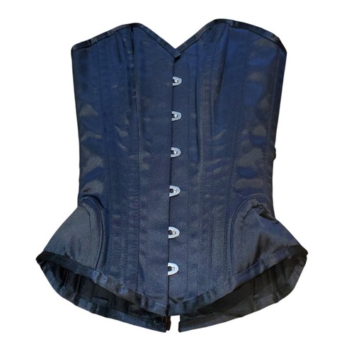 Corset story black satin - black,