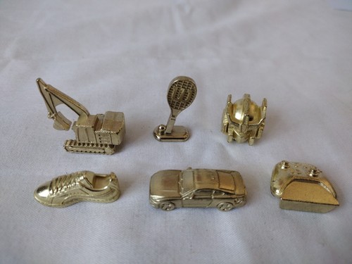 Monopoly gold metal tokens - gold,