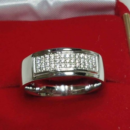 14k white gold round natural - 14k,