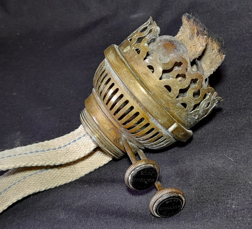 Antique duplex oil lamp - oil,