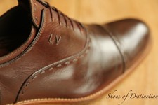 Louis Vuitton LV Brown Leather Oxford Lace Up Shoes UK 8 US 9 EU 42