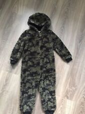 Boys 4 years 1Onesie All in One Green camouflage Matalan Great Condition