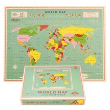 Rex London WORLD MAP 1000 PIECE PUZZLE