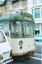 054n  6x4"  Tram Photo -  Blackpool Corp'n.  'Twin Car' trailer,  Fleet no. 681.