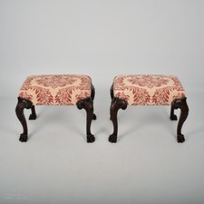 Pair of 19th Century Georgian Mahogany Footstools