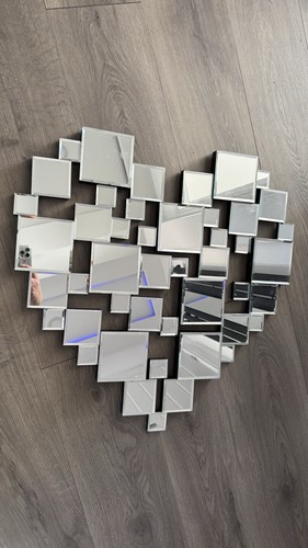 Heart shape glass mirror - mirror, x