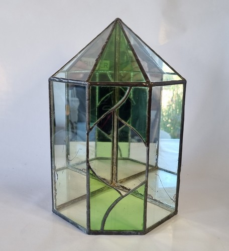Vintage stained glass leaded - stained,