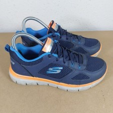 Sketchers Ladies Light Lite Weight Memory Foam Navy Trainers Size UK 5 Used 