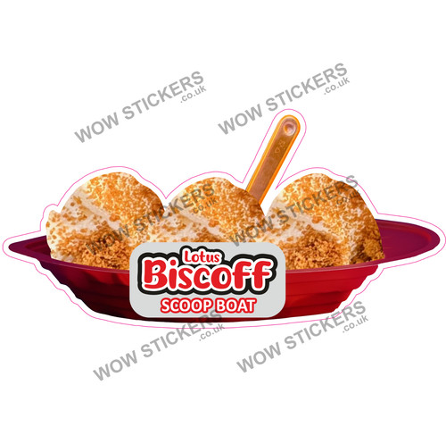 Biscoff scoop boat - scoop, cream