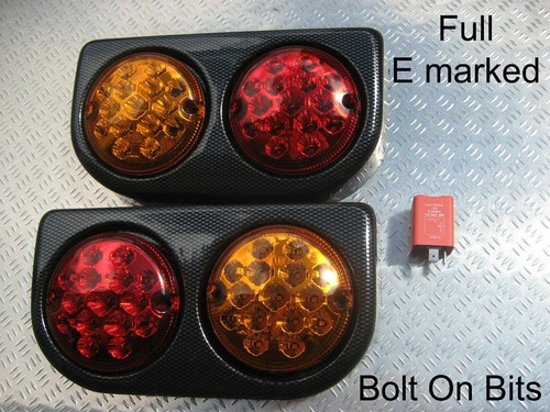 Led rear light lamps - light/lamps, carbon