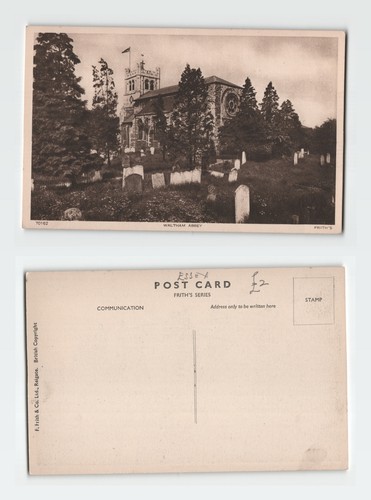 Vintage postcard waltham - waltham, abbey