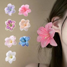 1PC Orchid Lily Hair Clips Flower Wedding Bridal Hair Flowers Beach Hairpins