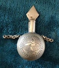 Antique Islamic Brass Silvered Perfume/Snuff Bottle ?