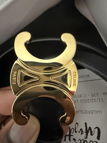 Celine triomphe belt 18mm - triomphe,