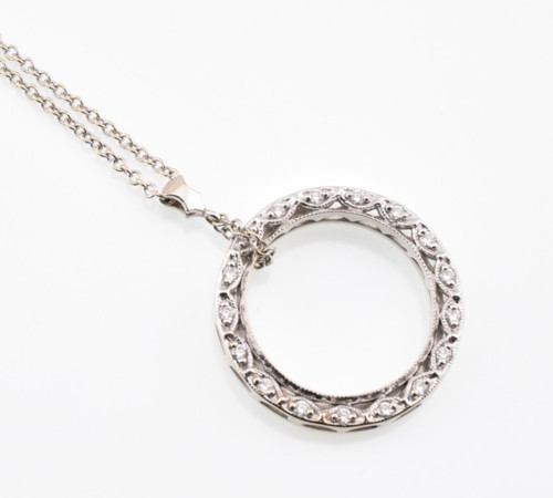 Tacori filigree diamond circle - filigree,