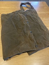 Barbour A79 Lined Leggings, Waxed Cotton, XL, Good Condition, Popper Fasteners