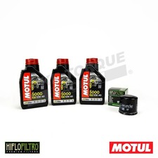 Motul 5000 10W40 3L 4 Stroke Engine Oil and Filter for Honda TRX 450 R 2004-2014
