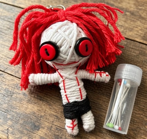 Cheeky voodoo doll keychain - voodoo,