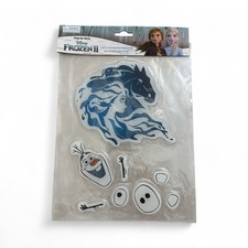 Disney Frozen  Window Stickers 2 pack Elsa And Olaf NEW frozen gel clings