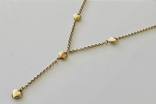 9 Ct Gold Heart  Belcher Chain