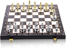 Metal Chess Set for Adults and