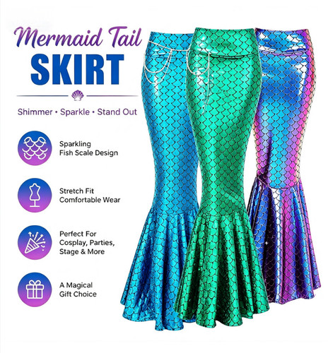 Mermaid tail skirt costume - mermaid,