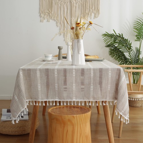 Rustic stripe embroidered - rustic,