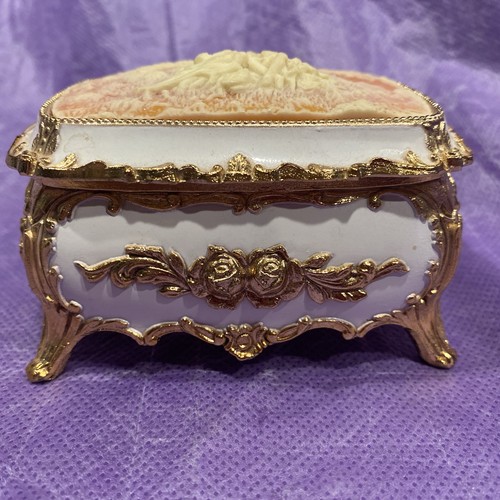 Vintage footed japan trinket - vintage,