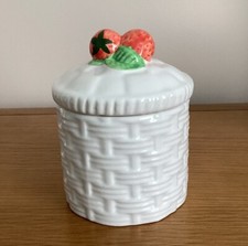 Strawberry jam ceramic - strawberry,