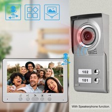 7inch Apartment 2 Units Wired Video Door Phone Visual Entry Intercom System1 GF0