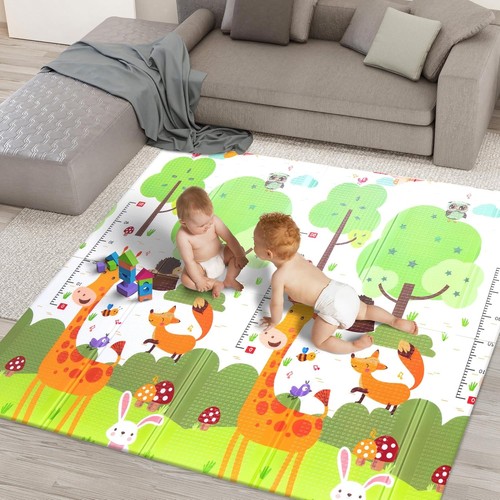 Reversible baby play mat - reversible,
