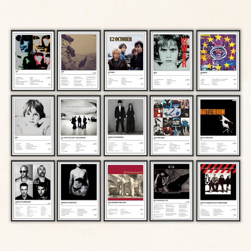 Album poster print music - u2,