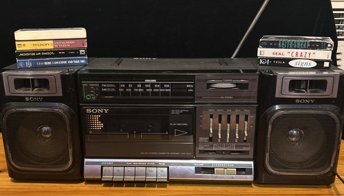 Vintage 1980s sony boombox - vintage,