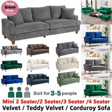 2/3/4 Seater Corduroy Sofa